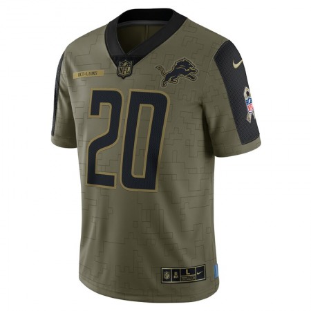 Herren Detroit Lions Trikot Barry Sanders 20 Nike 2021 Salute to Service